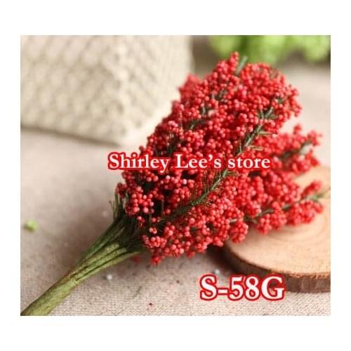 Wholesale--144 bunches=1728pcs mini heather bouquet in Red, floral accessories(Free Shipping by Express)