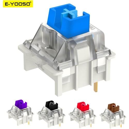 E-YOOSO SMD RGB Outemu MX switch 3Pin Clicky Linear Tactile silent red blue Black Brown Switche For Backlit Mechanical keyboard