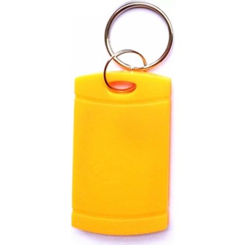 100pcs free shipping) T5577 Rewritable Programmable RFID 125 KHz Keychain RFID Keyfobs Key Finder For Copy H-ID Cards