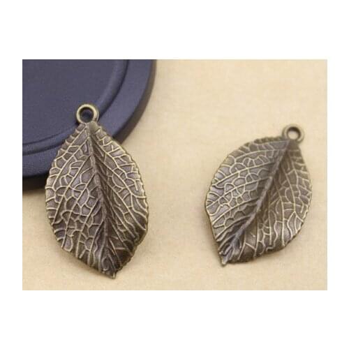 10pcs/lot 20.5*35mm Leaves Connector Metal Alloy Pendant For DIY bracelet necklace Jewelry Making ddr4
