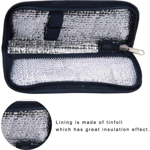 Portable Diabetic Insulin Cooling Bag Protector Pill Refrigerated Ice Pack Medical Cooler Insulation Organizer Travel Case