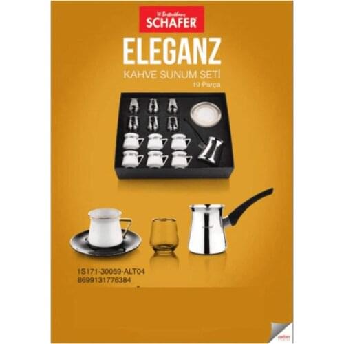 Schafer 9 Pieces Eleganz Turk Coffee Presentation Set