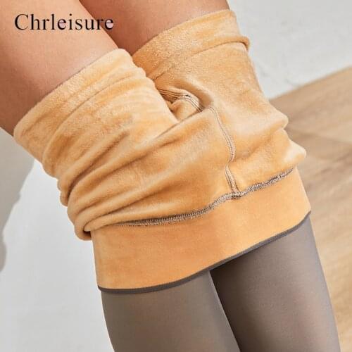 Sexy Bodycon Thick leggings Women High Waist Warm legging Women 2020 New Winter Velvet Leggings