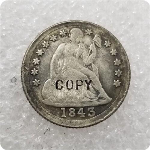 USA 1843-P,O Seated Liberty Dime COPY COINS