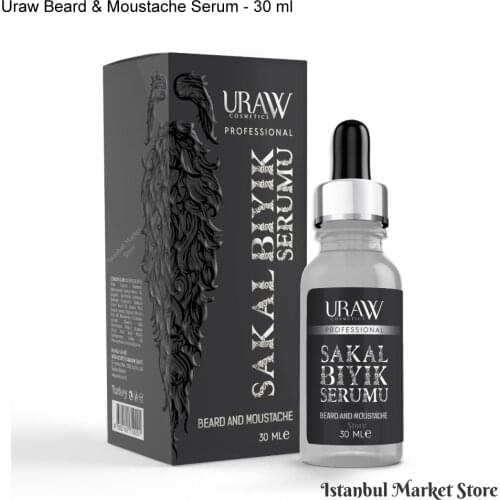Uraw Beard & Moustache Serum - 30 ml - Beard Growth Serum Beard Moustache Care Product Grow Beard Treatment Serum - Fast Ship