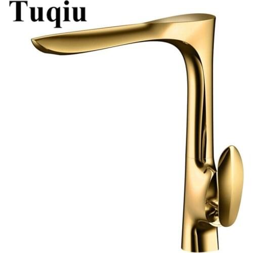 Vidric New arrival gold brass hot and cold single lever German technology bathroom basin faucet,tap