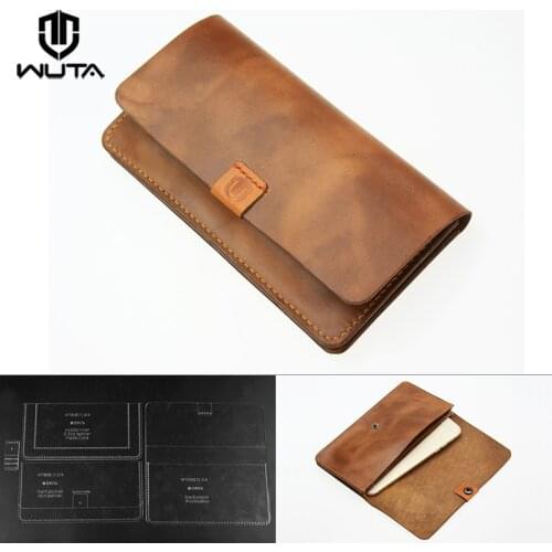 WUTA 808 Leather Craft Acrylic Template Phone Case Clear Acrylic Pattern Set for DIY iPhone 6 or iPhone 6 Plus available HOT