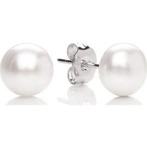 Womens ear studs, 100% natural freshwater pearls, multiple color options, pearl studs, gifts for girls