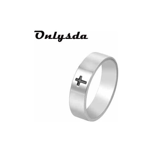 Fashion Lover Anel Stainless Steel Men Women Lucky Cross Ring Fashion Words Retro Jewelry Wedding&Couple Gift OSR992