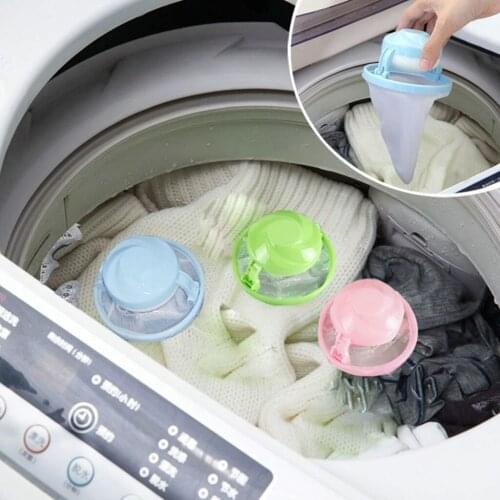 1/2PCS Home Floating Lint Hair Catcher Mesh Pouch Washing Machine Laundry Filter Bag suitable for washing machine
