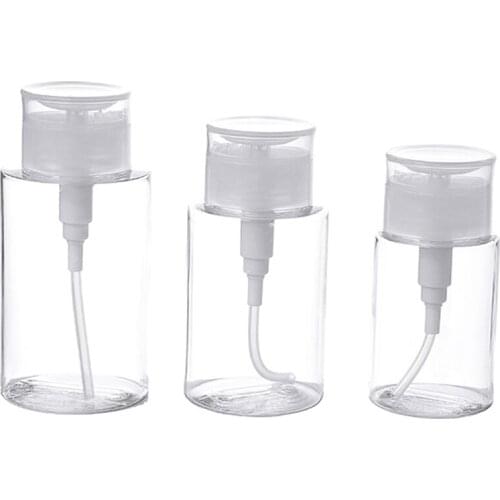 1pc Portable Plastic Refillable Bottle Empty Travel Packing Press For Lotion Shampoo Cosmetic Squeeze Containers 100/150/200ml