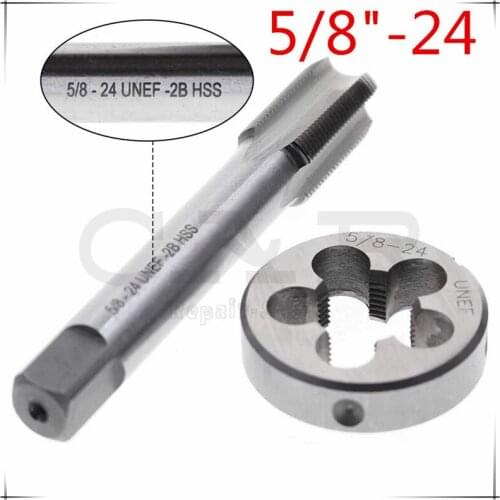 5/8"-24 Tap and Die Set UNF High Speed Steel Threading Gunsmithing 5/8" x 24 New Set 5/8 24 Gunsmith Herreria Set thread Dies