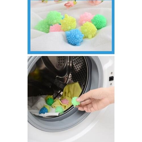 5pcs Laundry machine clean reusable laundry ball anti winding magic decontamination washing artifact wash carpat