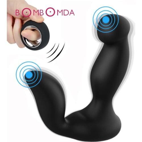 Wireless Remote Men Prostate Massage Masturbator Anal Butt Plug Vibrator Sex Toys for Men Plug Butt Anus Silicone Dildo Vibrator