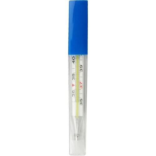 Mercury Glass Thermometer Large Screen Clinical Temperature Household Health Monitors Thermometers