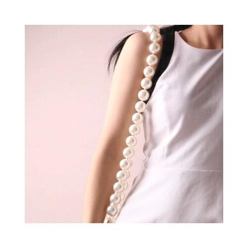 Designer Ladies Handbag Straps Pearls Handbag Belt Women Crossbody Bag Handle Accessory Shoulder Strap Belt Girl 60cm 100cm