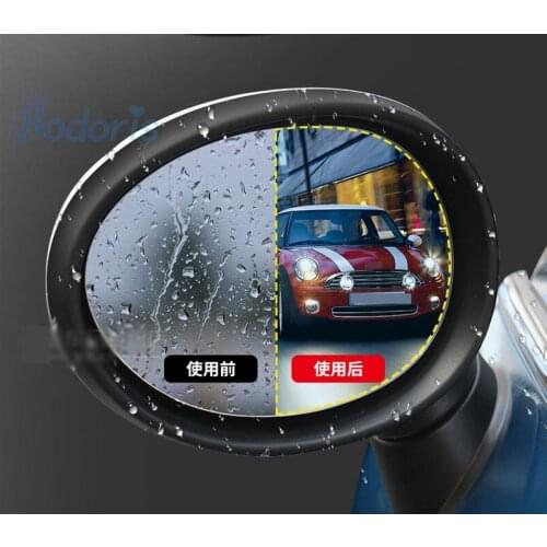 For BMW Mini Cooper Countryman One Clubman F55 F56 F60 Rear View Side Mirror Water Rain-Proof Anti fog PVC Film Car Accessories