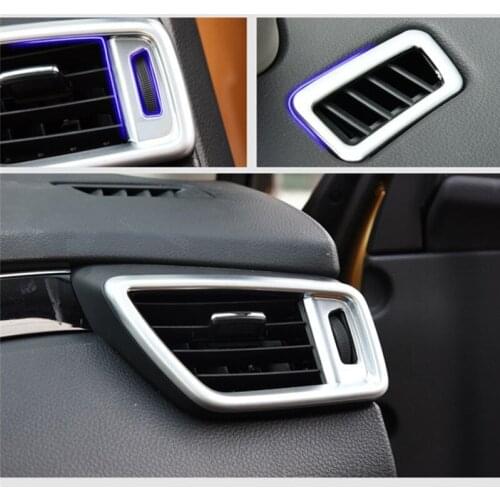 For Nissan Qashqai 2015 2016 ABS Air Conditioning Vent Outlet Dashboard Light Strip