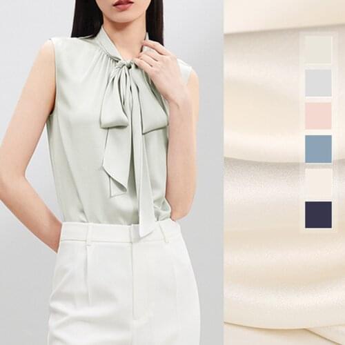 140CM Wide 190G/M Weight Double-faced Solid Color Triacetate Polyester Fabric for Autumn Spring Dress Coat Jacket DE1408