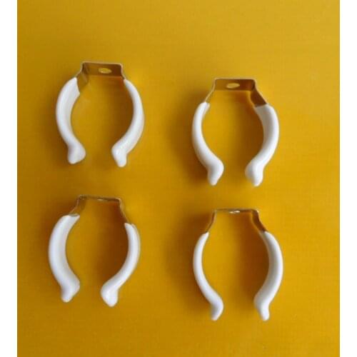 EMS DHL 500pcs/lot accessories Plastic packages T8 bracket fixed card lamp metal clip spring clip buckle