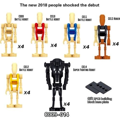 Movie Star Space Series Combat Robot Battle Aberdeen Model Building Blocks Assembly Childrens Toys Bricks Birthday Gifts