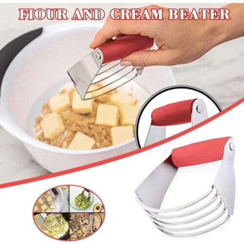 Baking Mixer Manual Confection Durable Butter Baking Tool Dough Blender Flour Mixer Stainless Steel Anti Slip Chef Pastry Cutter
