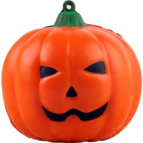Squishy Squishies Halloween Pumpkin Toy Slow Rising for Children Adults Relieve Stress Anxiety Cabinet Decoration Sample