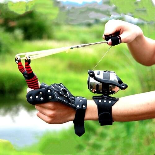 New High Quality Powerful Slingshot Set Fishing Slingshot Professional Arrow Hunting Slingshot Catapult Outdoor Hunting Catapult
