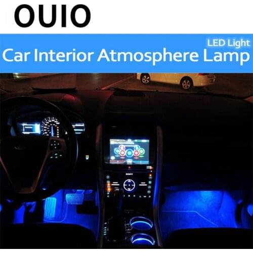 OUIO 1Set Car Interior LED Atmosphere Lamp Flexible Light For Hyundai Solaris I30 creta IX25 Suzuki Swift SX4 Lada Vesta Granta