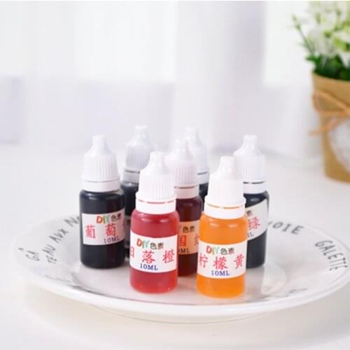 10ml Practical Pigment For Slime Crystal Mud Colourful Dyeing Edible Pigments DIY Craft Dyeing Pigment Slime Clay Accessories