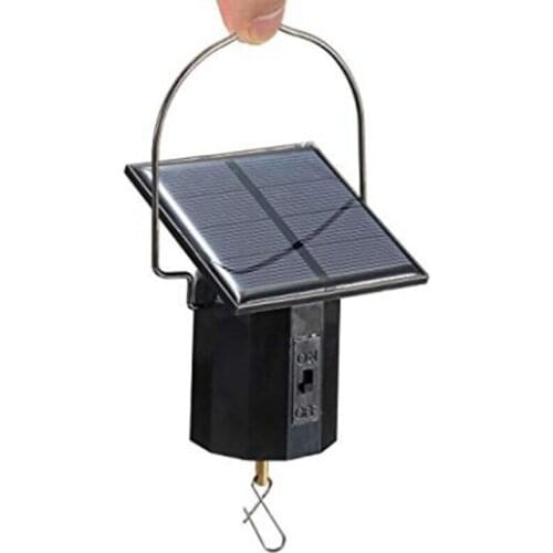 Wind Spinner Motor Solar Hanging Display Motor Rotating Solar Energy Wind Spinner Motor Rotatable Hook for Wind Chimes