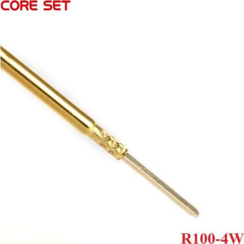 100Pcs R100-4W Test Probe R100 4W 38.3mm Length Test Needle Seeve Probe Sleeve 1.7mm Needle Sleeve Thimble Base