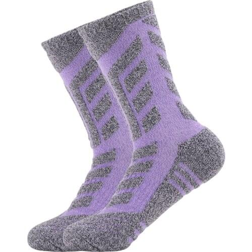 Winter Woman Thicker Cushion Cotton Crew Thermal Skiing Socks Sports Athletic Hiking Socks Warm Socks For Women