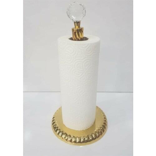 Gold Color Luxury Paper Towel Holder Style Kitchen Bathroom Use Accessories Modern Decorative Stylish Decor Gift