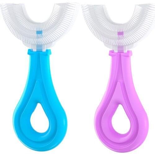 Childrens Manual U-Shaped Toothbrush Sonicare Toothbrush Child Silicone Brush Head Brushes Oral Kids Sonic Toothbrush For Kid
