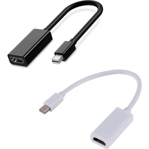 1PCS Thunderbolt Mini DisplayPort Display Port DP to HDMI 1080P TV Projector Adapter Cable For Apple Mac Mini Macbook Pro Air