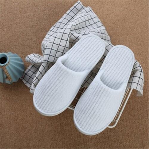 10pcs/Lot Hotel Disposable Slippers Men Wholesale Non-woven Slippers Thick Travel Business Trip Airplane Break Slippers Men Shoe