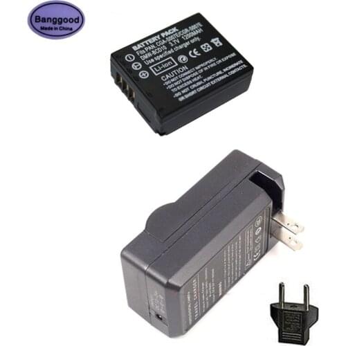 3.7V 1200mAh CGA-S007E CGA S007 DMW BCD10 Camera Battery +AC Charger for Panasonic Lumix DMC TZ1 TZ2 TZ3 TZ4 TZ1BK TZ1BS TZ3EB-K