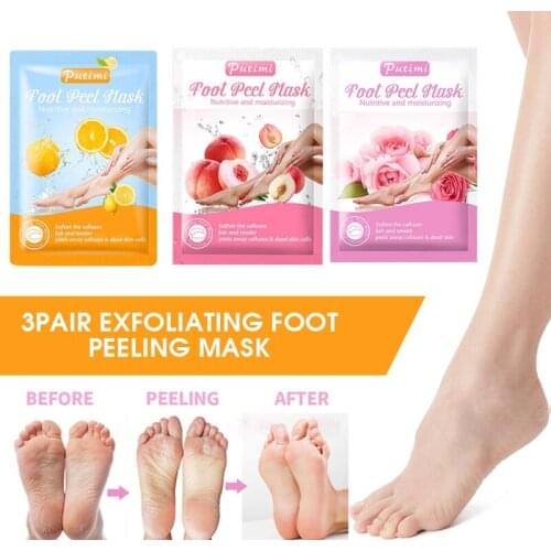 3pair/set Exfoliating Foot Peel Mask Dead Skin Callus Remover Feet Peeling Pedicure Foot Spa Mask Health Foot Care Products