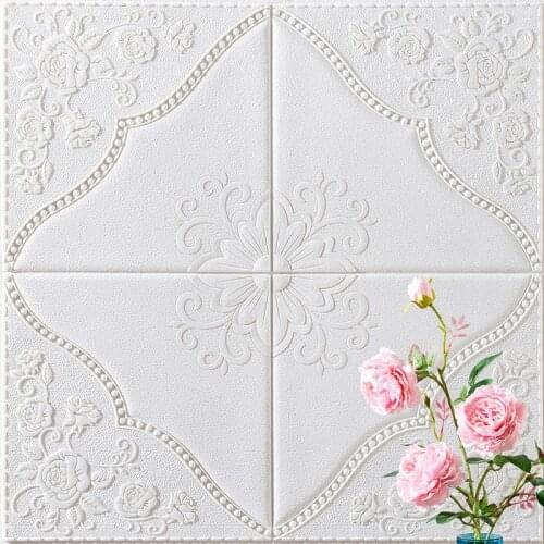 3D Wall Stickers Self Adhesive Foam Brick Room Decor DIY 3D Wallpaper Wall Decor Living Wall Sticker For Kids Room Kitchen