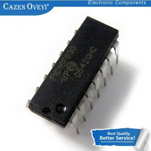 5pcs/lot PIC16F630-I/P PIC16F630 DIP-14 New original IC In Stock