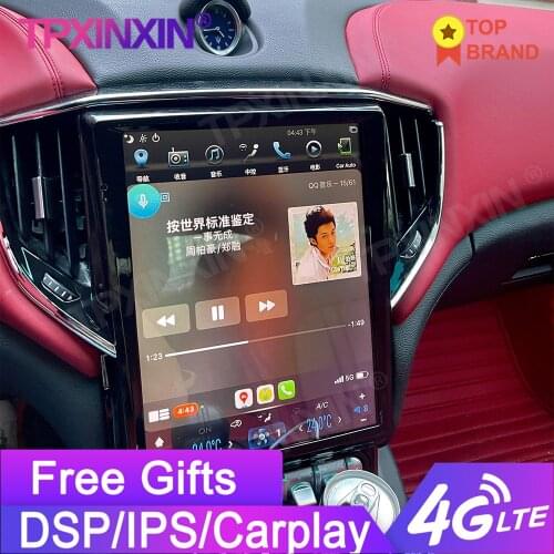 Wireless Carplay 4+64G For Maserati GHIBLI 2013-2019 Car Multimedia Player GPS Navigation Tape Recorder Radio Stereo 4G LTE
