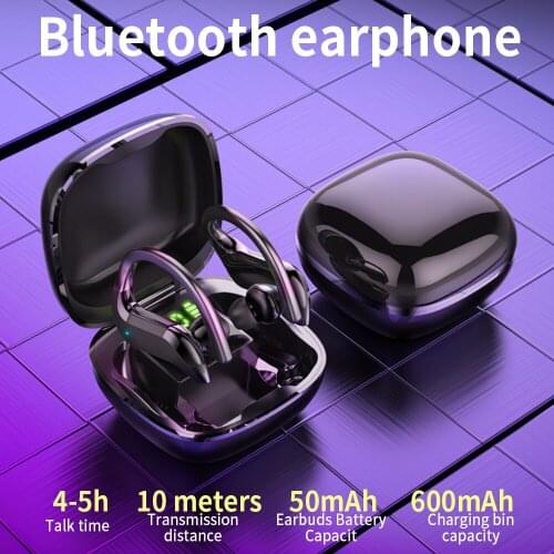 TWS Wireless Bluetooth Earphones Noise Canceling Sports Waterproof Headset 9D Stereo Bass Wireless Earbuds With Microphone