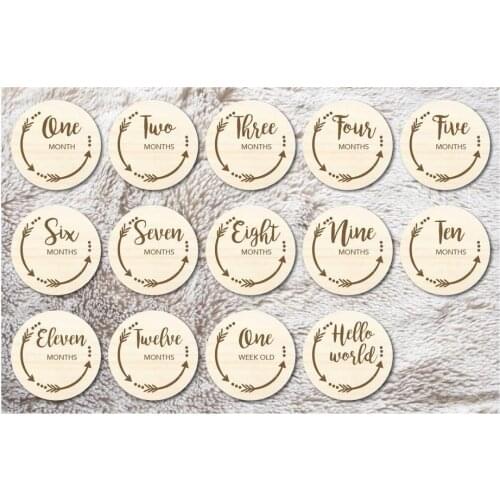 14pcs Baby milestone cards, printable digital milestone cards, minimalist photo props for baby