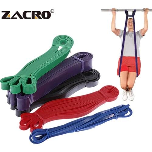 Zacro Fitness Rubber Bands Resistance Band Unisex 208Cm Yoga Elastic Bands Loop Expander Yoga Pull Rope for Gym Exercise Sports