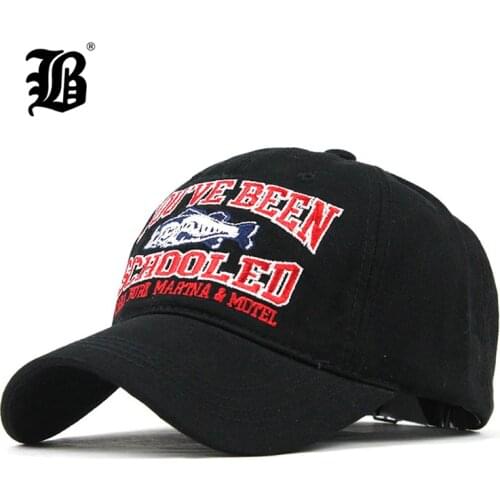 [FLB] Good Quality Baseball Cap For Me Fitted Cap Snapback Hat For Women Gorras Casual Casquette Embroidery Fish Cap F342
