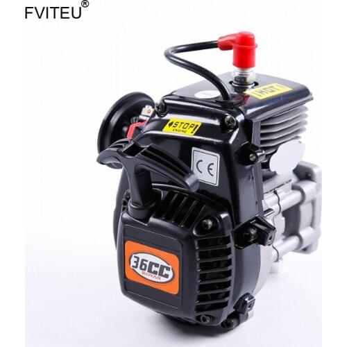FVITEU 36CC 4 bolts Engine with Walbro1107carb and NGK spark plug for 1/5 HPI Rovan BAJA and 4WD King Motor