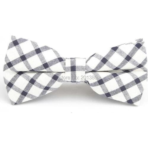 HOOYI Cotton Bow tie Fashion ties for men bowtie plaid gravata necktie cravate butterfly gift party wedding