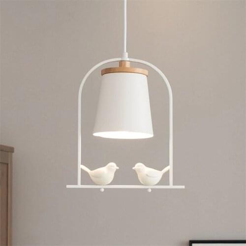Nordic Minimalist Pendant Lights Bird Lamp Modern Restaurant Pendant Lamp Table Bedroom Desk Bedside Lamp E27 Hanging Lights