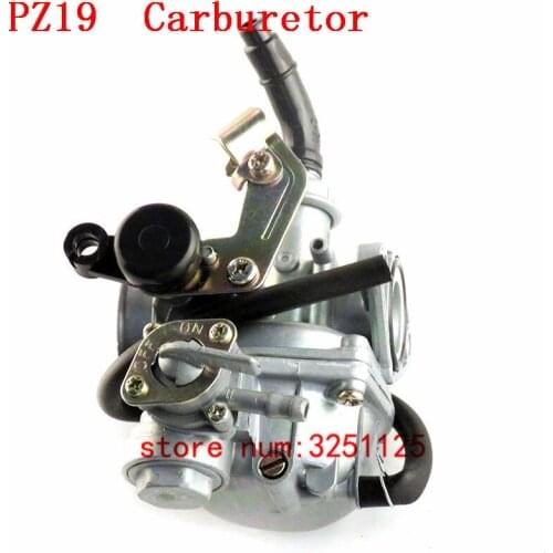 Motorcycle PZ19 19mm Carburetors Cable choke with fuel tank cap switch Fit for dirt bike pit bike ATV quad 50-110CC Engines